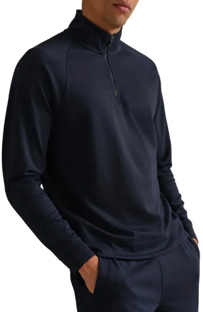 Rhone Dreamstate Quarter Zip Pullover In True Navy
