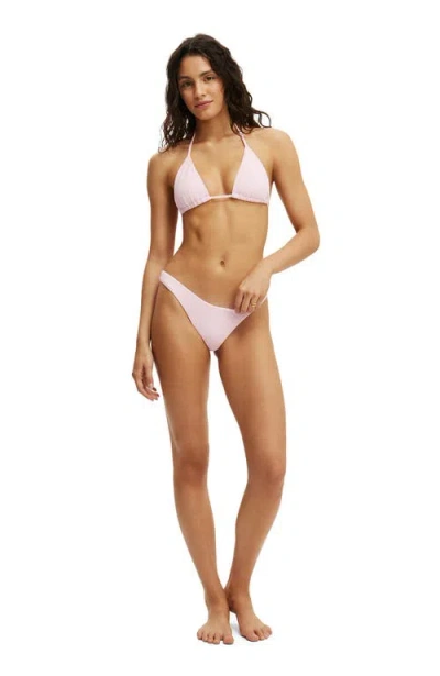 Cotton On Body String Triangle Bikini Top In Neutral