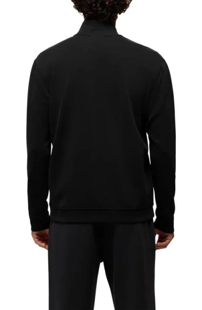 Prana Shea Soft Quarter Zip Pullover In Black