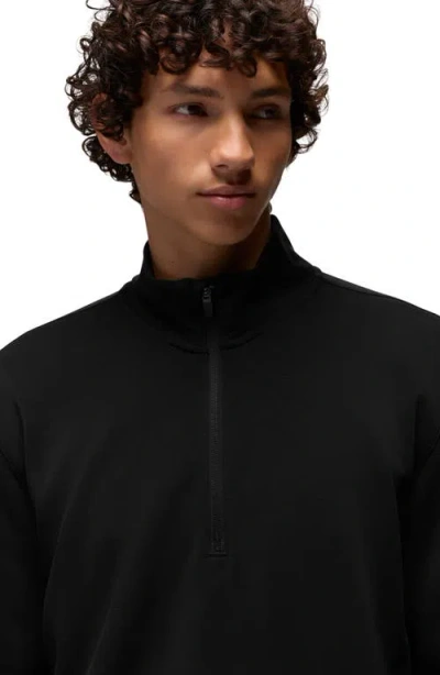 Prana Shea Soft Quarter Zip Pullover In Black