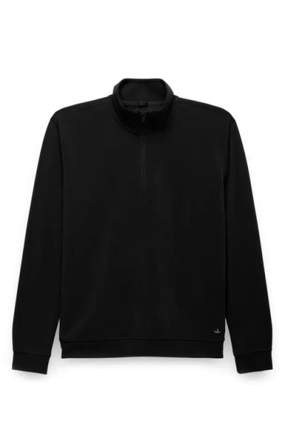 Prana Shea Soft Quarter Zip Pullover In Black