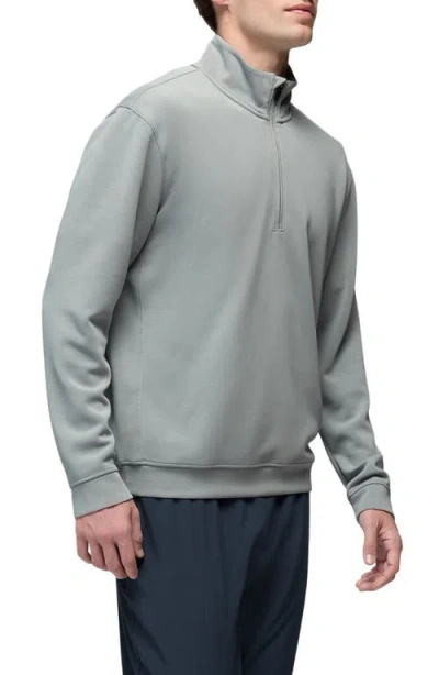 Prana Shea Soft Quarter Zip Pullover In Gray