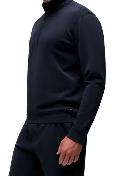 Prana Shea Soft Quarter Zip Pullover In Blue