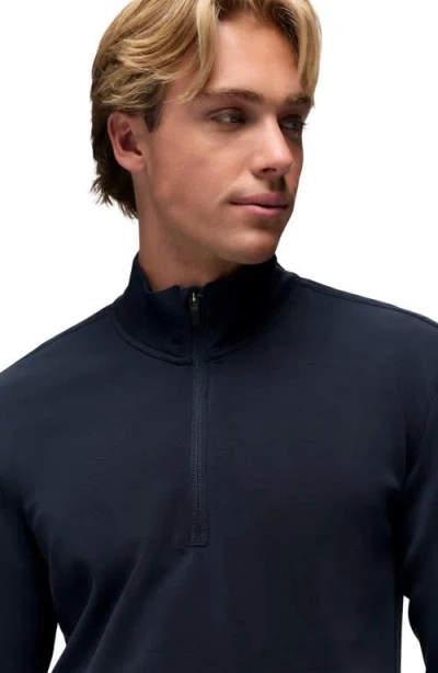 Prana Shea Soft Quarter Zip Pullover In Blue