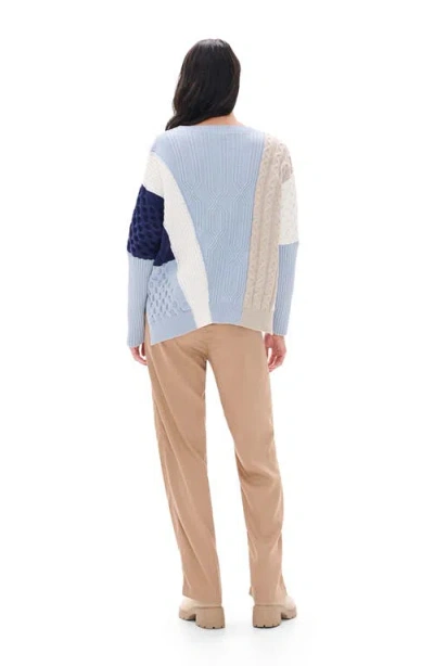 Hatley Rumi Mixed Pattern Sweater In Blue