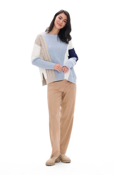 Hatley Rumi Mixed Pattern Sweater In Blue