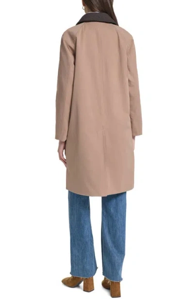Cole Haan Reversible Rain Mac Coat In Brown