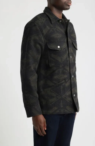 Pendleton Wool Field Jacket In Black
