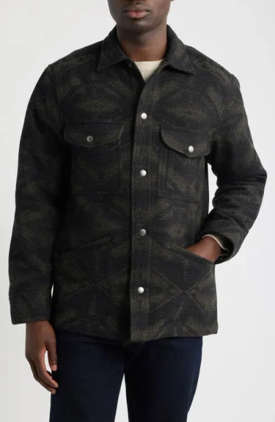 Pendleton Wool Field Jacket In Black