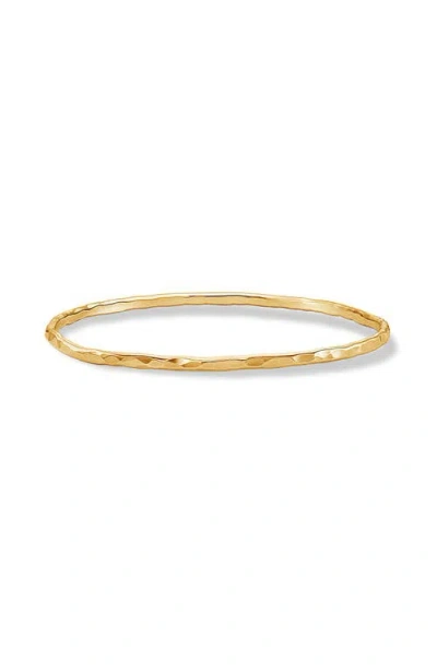 Dower & Hall 3mm Hammered Nomad Bangle In Gray