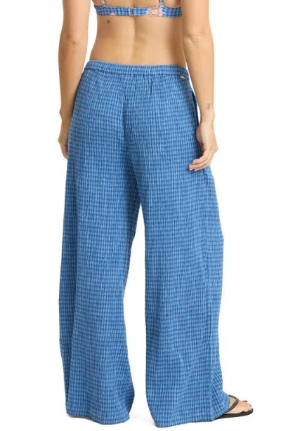 Billabong Wanderer Twilight Dreamer Drawstring Pants In Blue