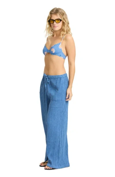 Billabong Wanderer Twilight Dreamer Drawstring Pants In Blue
