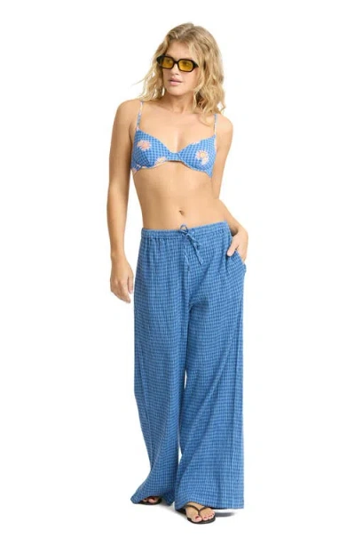 Billabong Wanderer Twilight Dreamer Drawstring Pants In Blue