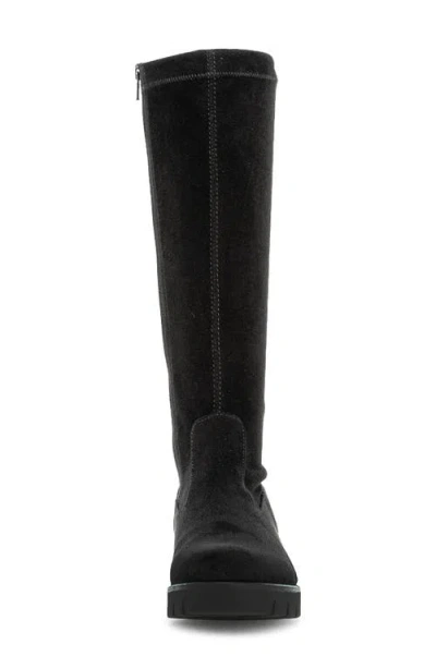 Gabor Vera Leather Knee High Boot In Black