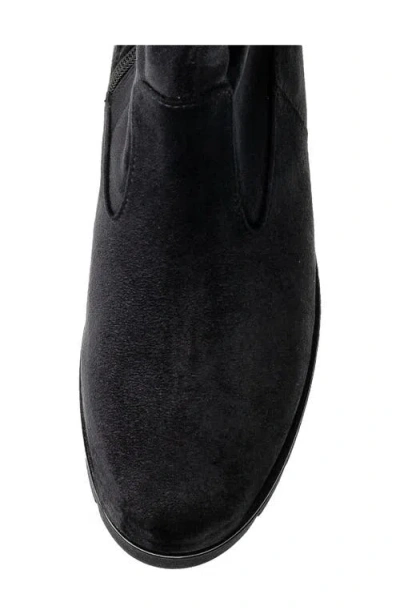 Gabor Vera Leather Knee High Boot In Black