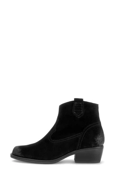 Gabor Skye Leather Bootie In Black