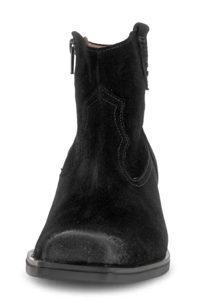 Gabor Skye Leather Bootie In Black