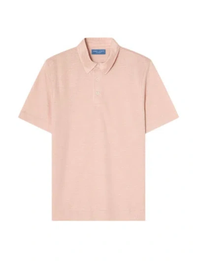 Robert Talbott Walker Short Sleeve Polo In Pink