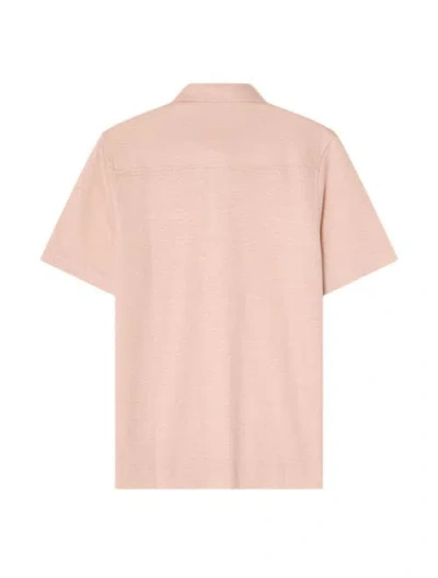 Robert Talbott Walker Short Sleeve Polo In Pink
