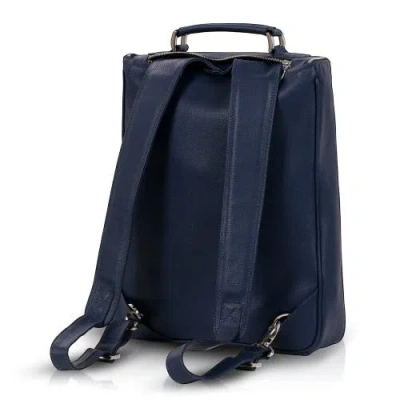 Luis Steven Medium Laptop Pack In Blue