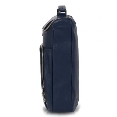 Luis Steven Medium Laptop Pack In Blue