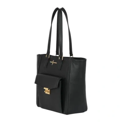 Luis Steven Classic Tote With Front Lock In Pattern