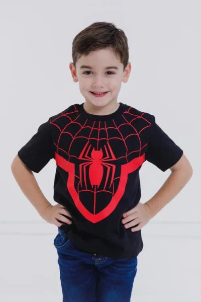 Marvel Spider-man Short Sleeve T-shirt In Black