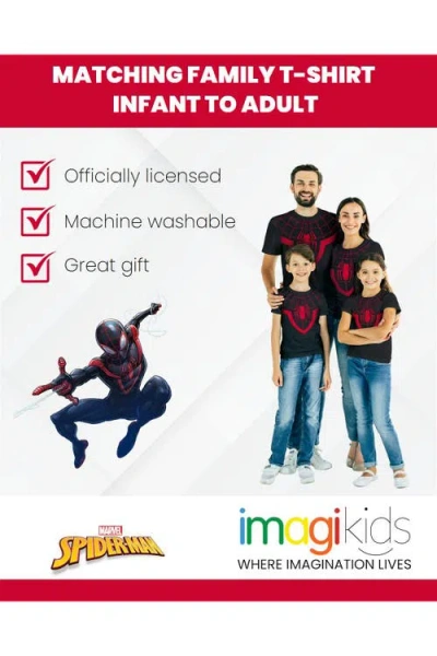 Marvel Spider-man Short Sleeve T-shirt In Black