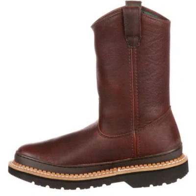 Georgia Boot Padded Pullon Work Boot In Gold