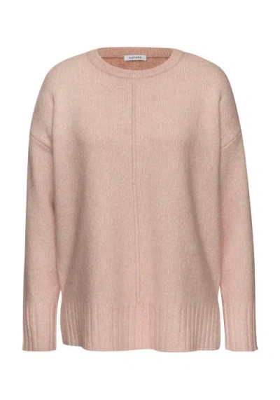Lascana Oversized Basic Sweater In Pink