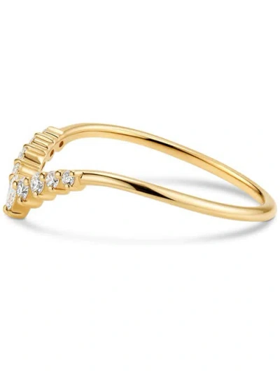 Devata Chevron Lab Grown Diamond Ring In Gold