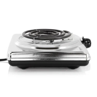 Better Chef 1000 Watt Single Element Electric Countertop Range In Silver In Silver