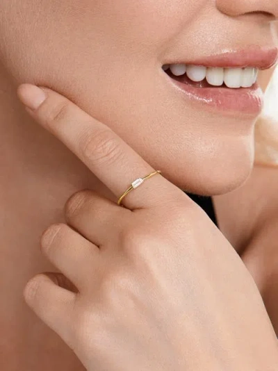 Devata Baguette Lab Grown Diamond Ring In Gold