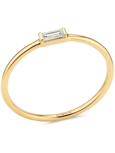 Devata Baguette Lab Grown Diamond Ring In Gold
