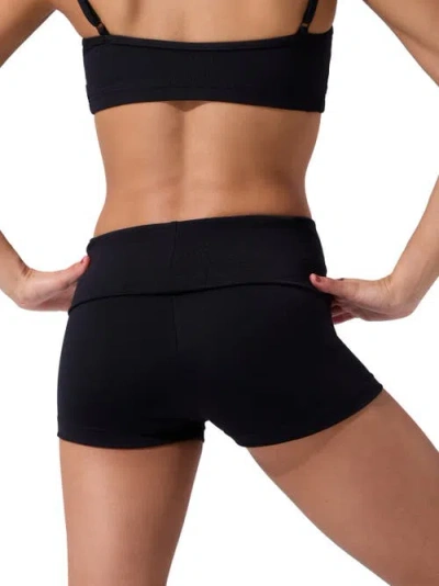 Capezio Team Basics Fold-over Boyshort In Black