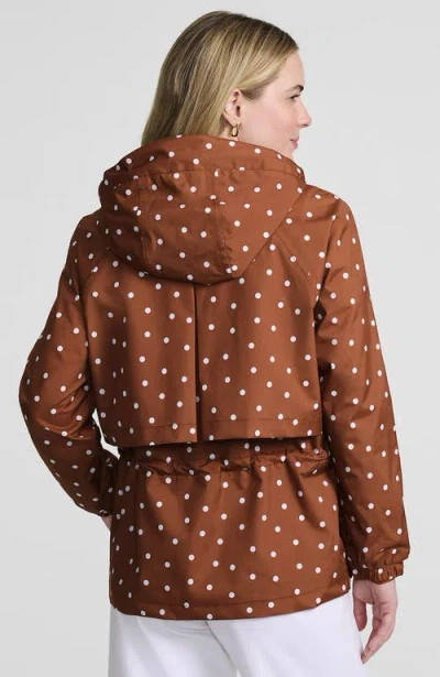 Lands' End Tall Size Squall Packable Rain Jacket In Brown