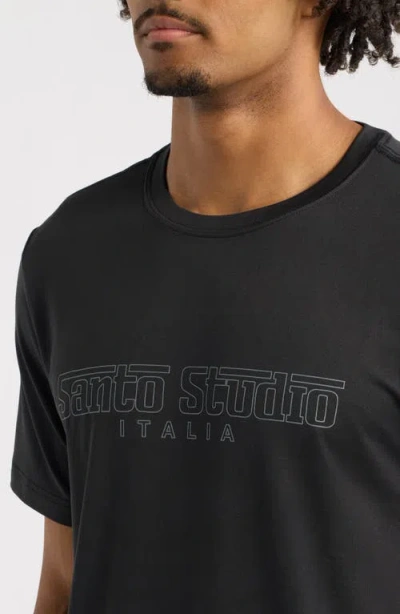 Santo Studio Italia Tech T-shirt In Black