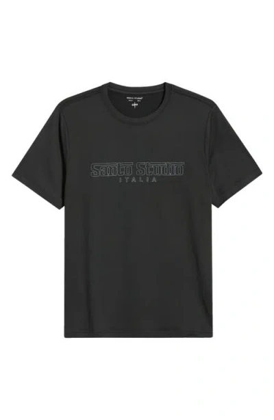 Santo Studio Italia Tech T-shirt In Black