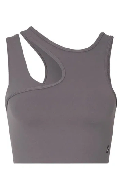 On Studio Asymmetric Crop Tank In Gray