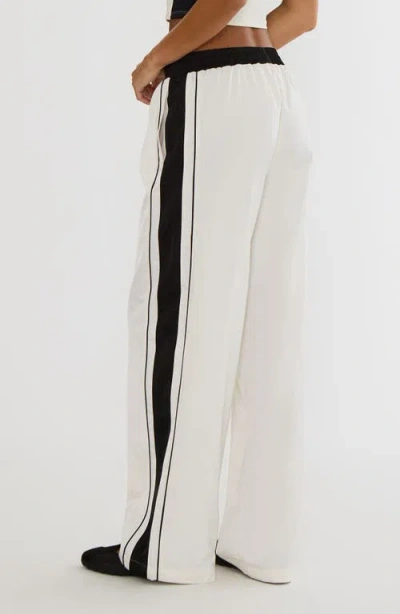 Beach Riot Rumi Shadow Stripe Pants In White