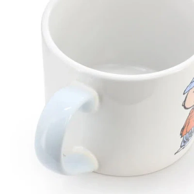 Peanuts 4 Piece 19 Ounce Stackable Stoneware Mug Set Light Blue In Blue