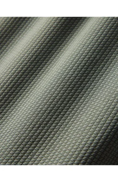 Rhone Waffle Tech Henley In Olive Shadow