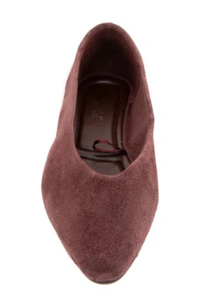 Splendid Latouche Leather Flat In Ash Wine