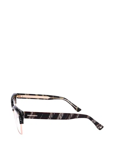Dsquared2 Cat-eye Frame Glasses In Black