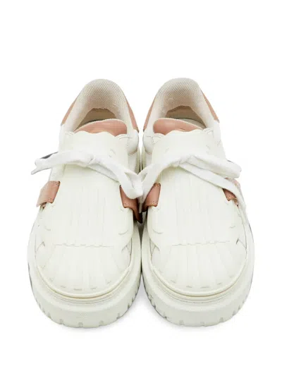 Pre-owned Dior Id Touch-strap Sneakers In White