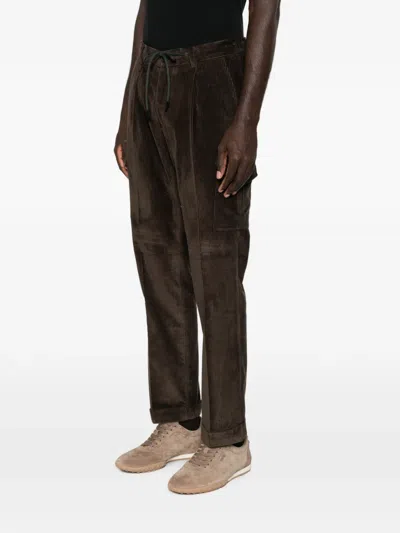 Gran Sasso Corduroy Drawstring Cargo Pants In Multi