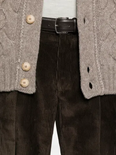 Gran Sasso Corduroy Drawstring Cargo Pants In Multi