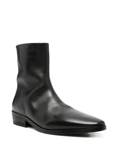 Marsèll Side-zip Leather Ankle Boots In Multi