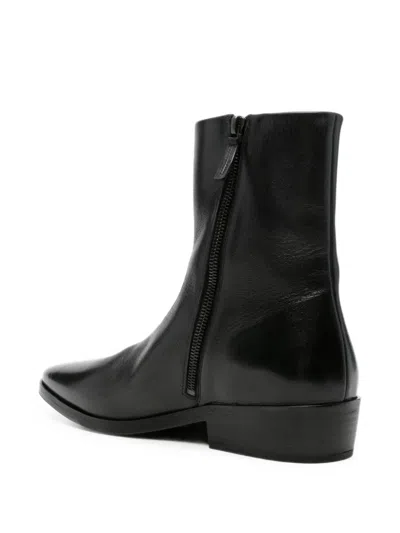Marsèll Side-zip Leather Ankle Boots In Multi
