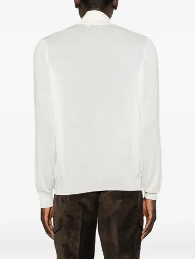Gran Sasso Half-zip Wool Sweater In Multi